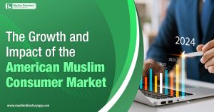 Banner imge for the blog about "The growth and the impact of American Muslim Consumer Market"